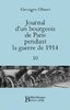 ebook - Journal d'un bourgeois de Paris pendant la guerre de 1914...
