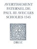 ebook - Recueil des opuscules 1566. Avertissement paternel de Pau...
