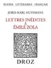 ebook - Lettres inédites à Emile Zola