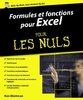 ebook - Formules et fonctions pour Excel 2013 et 2016 pour les Nuls