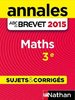 ebook - Annales ABC du BREVET 2015 Maths 3e