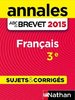 ebook - Annales ABC du BREVET 2015 Français 3e
