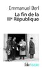 ebook - La fin de la IIIe République