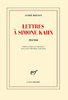 ebook - Lettres à Simone Kahn (1920-1960)