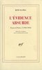 ebook - Essais et notes (Tome 1) - L'Évidence absurde (1926-1934)