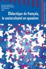 ebook - Didactique du français, le socioculturel en question