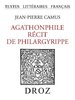 ebook - Agathonphile. Récit de Philargyrippe