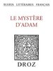 ebook - Le Mystère d'Adam