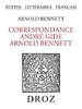 ebook - Correspondance André Gide - Arnold Bennett