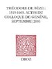 ebook - Théodore de Bèze : 1519-1605