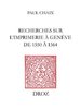 ebook - Recherches sur l’imprimerie à Genève de 1550 à 1564