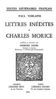 ebook - Lettres inédites à Charles Morice