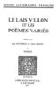 ebook - Le Lais Villon et les Poèmes variés