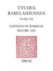 ebook - A New Rabelais Bibliography : Editions of Rabelais before...