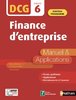 ebook - Finance d'entreprise - DCG 6 - Manuel et applications - EPUB