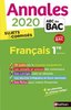 ebook - EPUB-Annales BAC 2020 - Français 1re COR