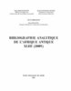 ebook - Bibliographie analytique de l’Afrique antique XLIII (2009)