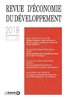 ebook - Revue d'économie du développement