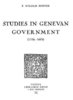 ebook - Studies in Genevan Government : 1536-1605
