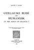 ebook - Guillaume Budé and Humanism in the Reign of Francis I