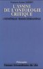 ebook - L’assise de l’ontologie critique